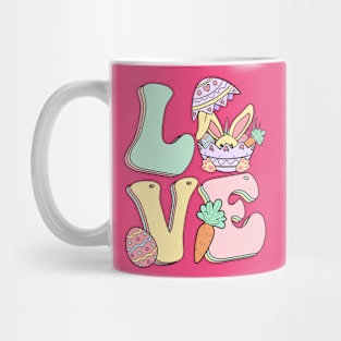 Love Retro Easter Mug